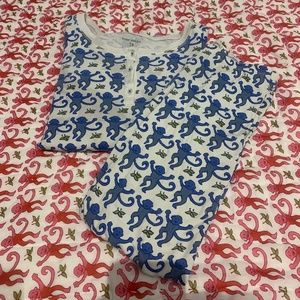 Roller Rabbit blue monkeys kids Pajama size 12